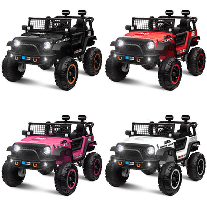 Kids 24V Electric Ride-On Truck with 2WD/4WD Switch and Dual Seats
