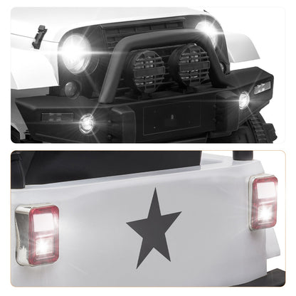 12V Kids Ride-On Jeep Truck Car with Remote Control and 3 Speed Settings