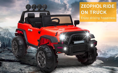 12V Electric Ride-On Kids Pickup Truck with 3-Speed Remote Control