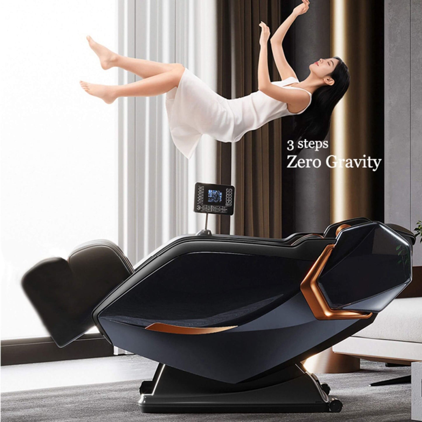 Airvana Nova Full-Body Zero-Gravity Shiatsu Massage Chair With Heat And Voice Control (SAK49206)
