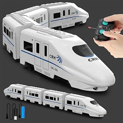 4 Toyz Kids Express Train with Remote Control, Lights, Sounds, and Rechargeable Battery