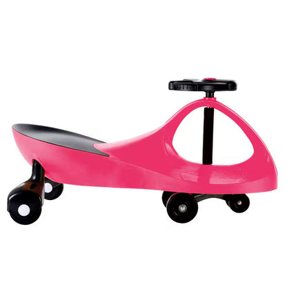 Zig Zag Wiggle Kids Ride-On Car Battery-Free Hot Pink for Girls 3 Years and Up