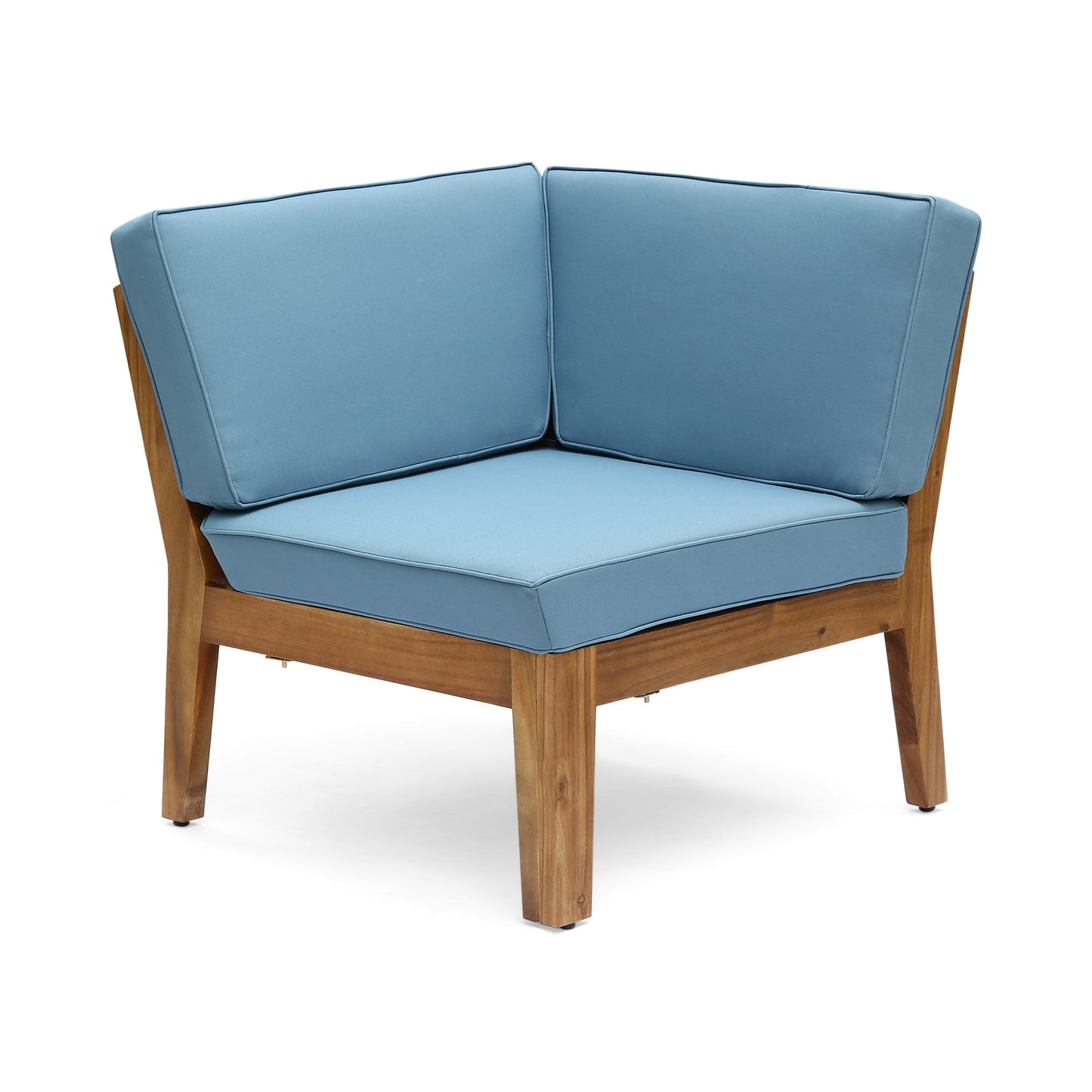 Grenada 5 Seater Acacia Wood Sectional Armless Sofa Set