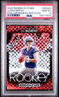 Graded 2024 Panini Rookies & Stars JJ McCarthy #SRJMY Stellar Rookies Red Plaid Rookie RC Football Card PSA 10 Gem Mint