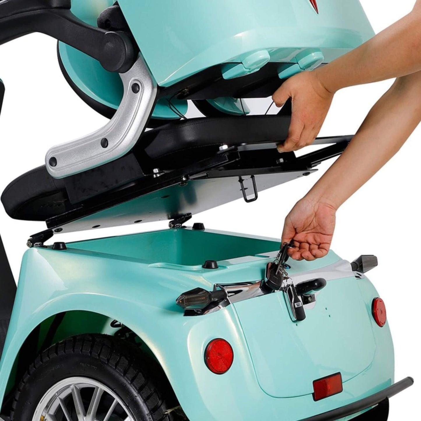 Zvg Heavy-Duty 800W 60V20AH Four Wheel All-Terrain Travel Mobility Scooter For Adults And Seniors, 500LBS (SAK97156)